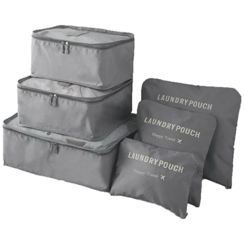 BQ28G Organizer podróżny 6 szt grey