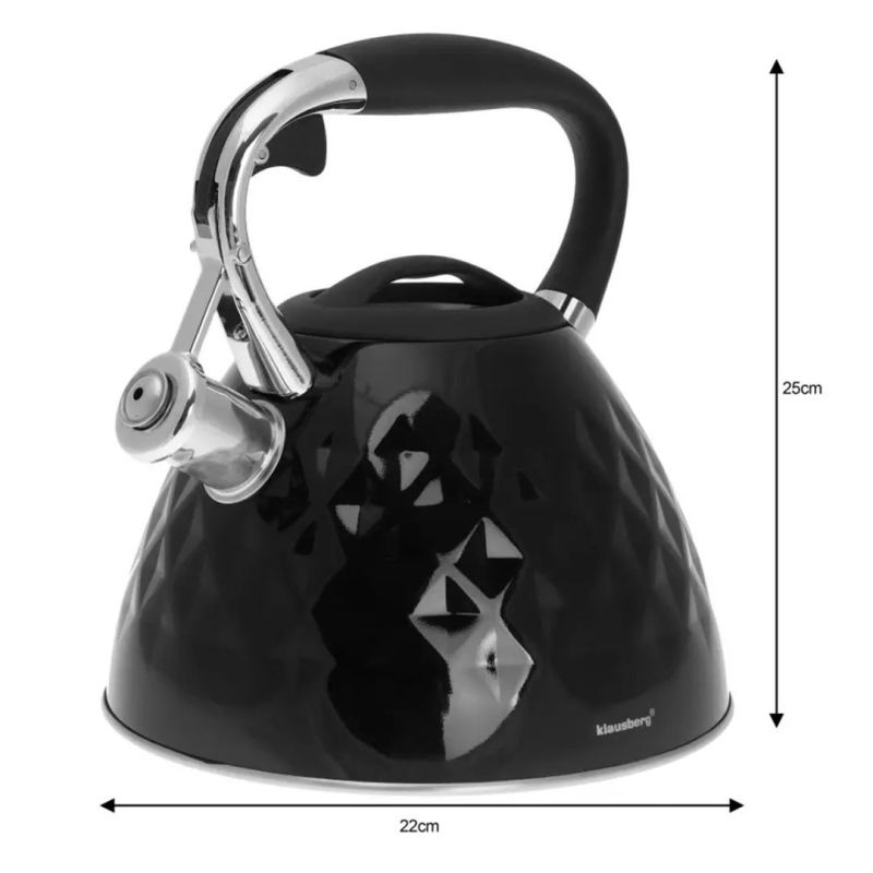 CZAJNIK Z GWIZDKIEM KLAUSBERG 3L KB-7455 - obrazek 4
