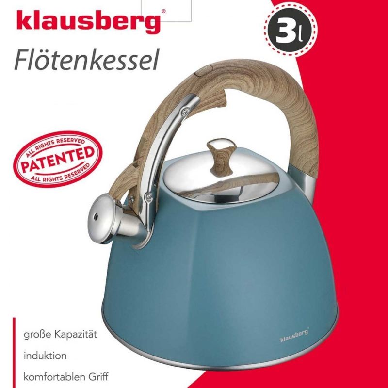 CZAJNIK Z GWIZDKIEM KLAUSBERG 3L KB-7499 - obrazek 2