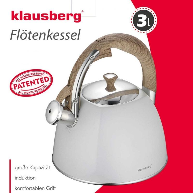 CZAJNIK Z GWIZDKIEM KLAUSBERG 3L KB-7500 - obrazek 2