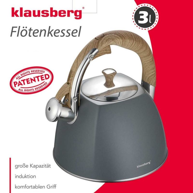 CZAJNIK Z GWIZDKIEM KLAUSBERG 3L KB-7501 - obrazek 2