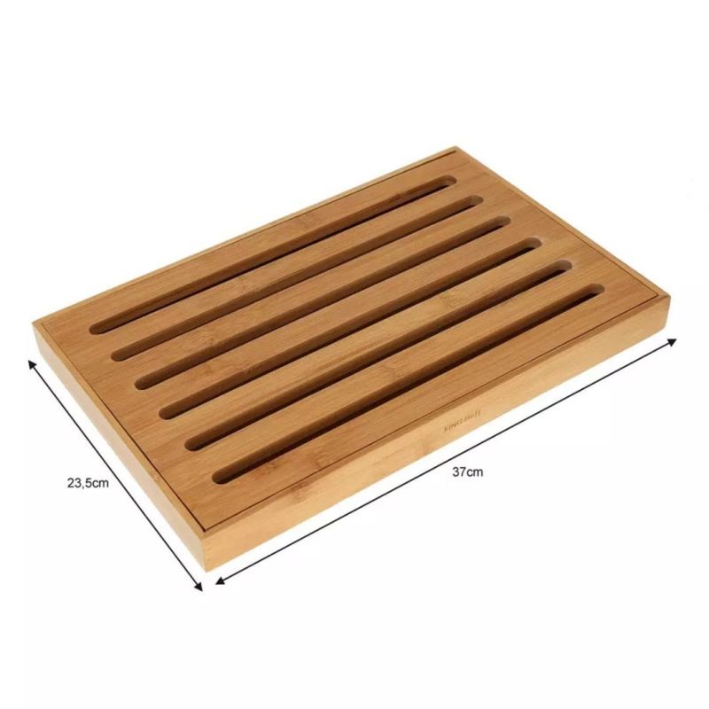 DESKA DO KROJENIA PIECZYWA Z TACĄ 37 x 23cm KINGHOFF KH-1217 - obrazek 3