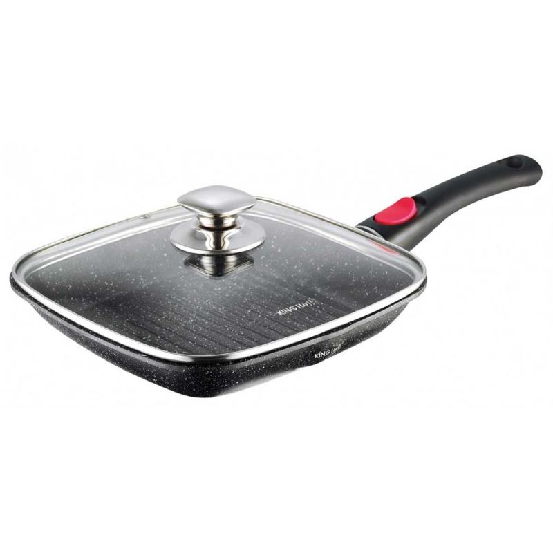 GRILLOWA PATELNIA GRANITOWA 24cm KINGHOFF KH-1510 ODPINANY UCHWYT