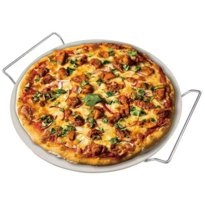 KAMIEŃ SZAMOT DO PIECZENIA I SERWOWANIA PIZZY 33cm KLAUSBERG KB-7788 - obrazek 8