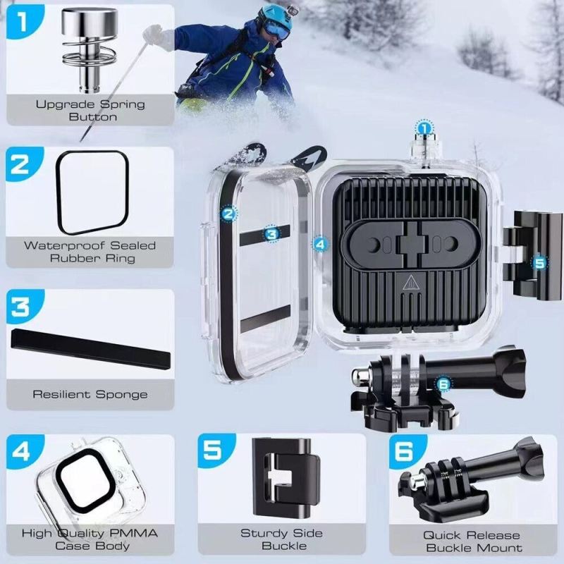 OBUDOWA WODODPORNA do GOPRO 11 MINI 10m ETUI POKROWIEC - obrazek 7