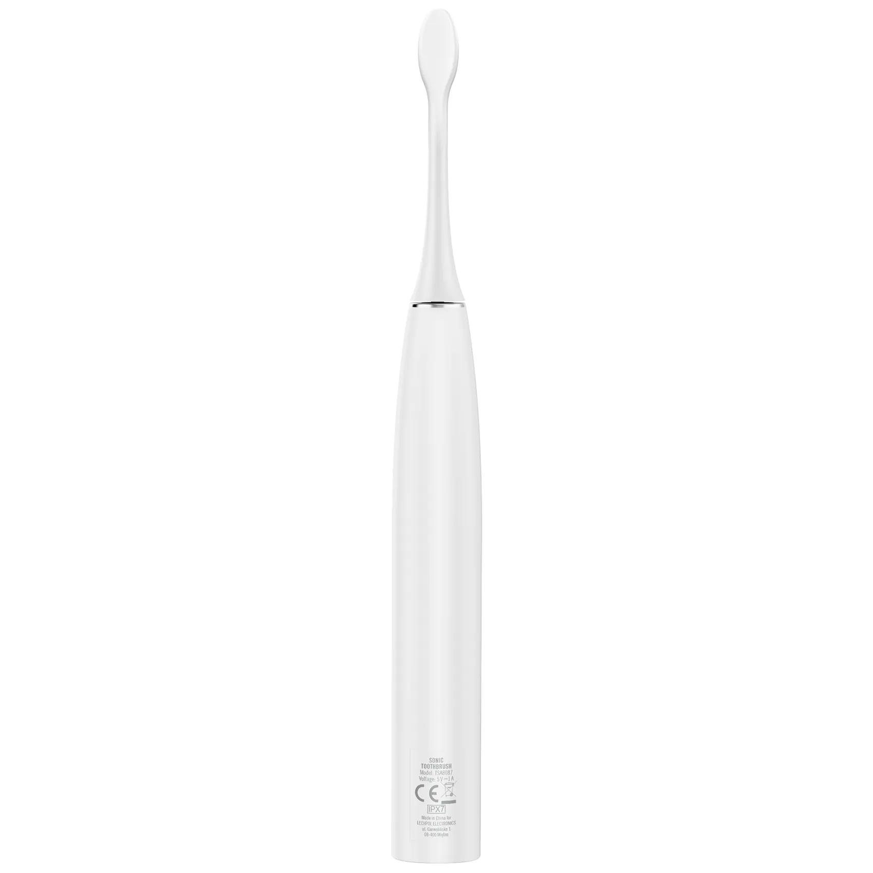 Soniczna szczoteczka do zębów TEESA SONIC 2 biała, 5 trybów pracy, etui podróżne , USB typ C - obrazek 5