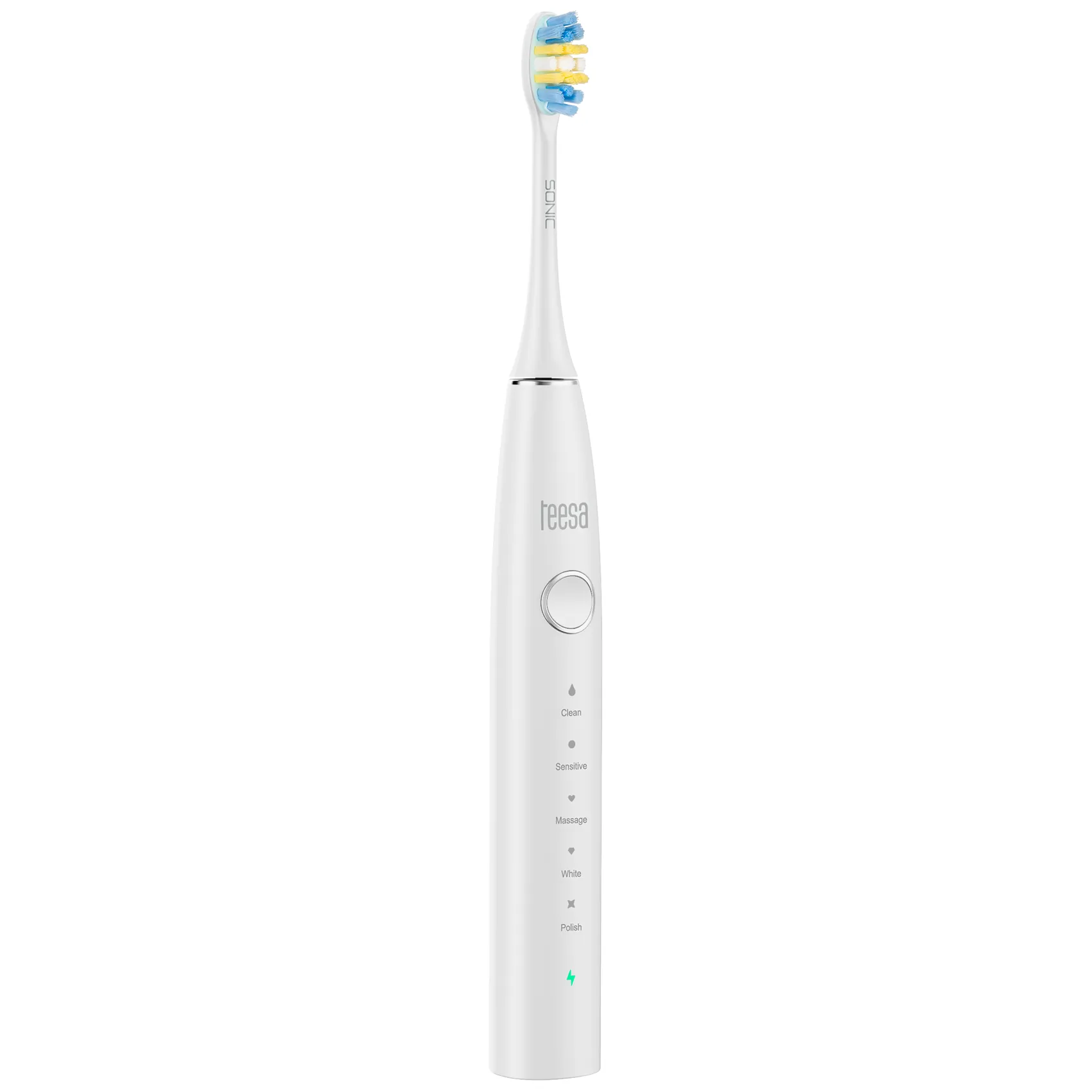 Soniczna szczoteczka do zębów TEESA SONIC 2 biała, 5 trybów pracy, etui podróżne , USB typ C - obrazek 6