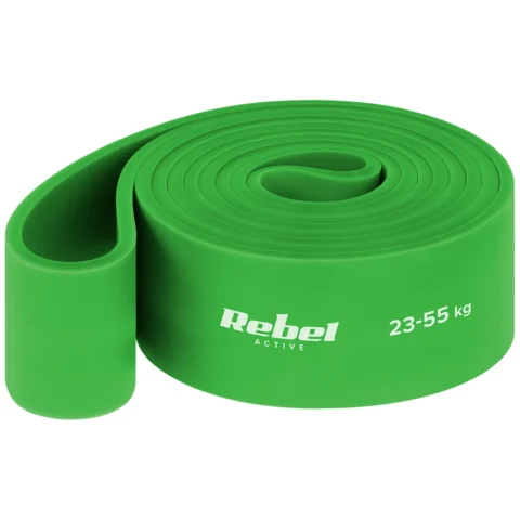 Guma do ćwiczeń TPE - Power Band PT-5, zielona 23-55 kg REBEL ACTIVE