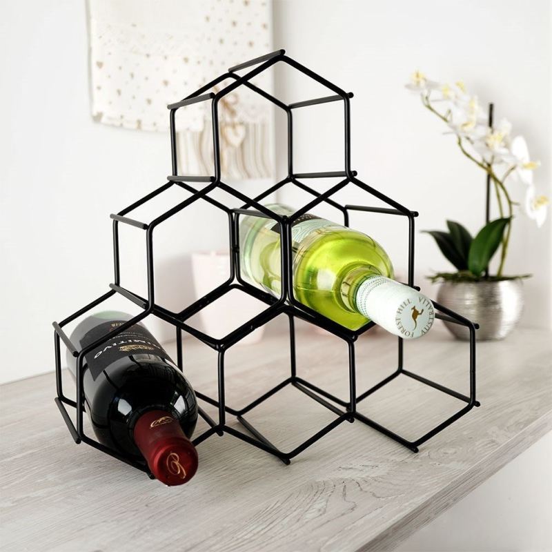 PÓŁKA STOJAK NA WINO 6 BUTELEK 229059 - obrazek 2