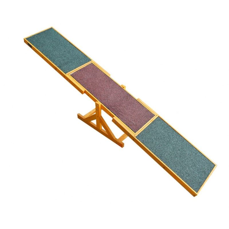 huśtawka równoważnia pochylnia dla psa 180cm antypoślizgowa drewniana - obrazek 9