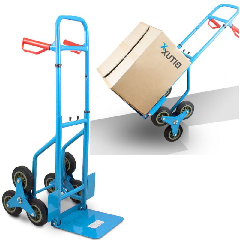 WÓZEK TRANSPORTOWY SCHODKOWY 100KG Z REGULACJĄ WYSOKOŚCI MAGAZYNOWY - obrazek 2