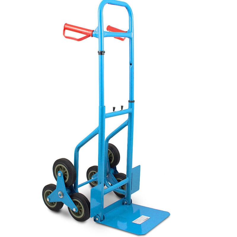 WÓZEK TRANSPORTOWY SCHODKOWY 100KG Z REGULACJĄ WYSOKOŚCI MAGAZYNOWY - obrazek 4
