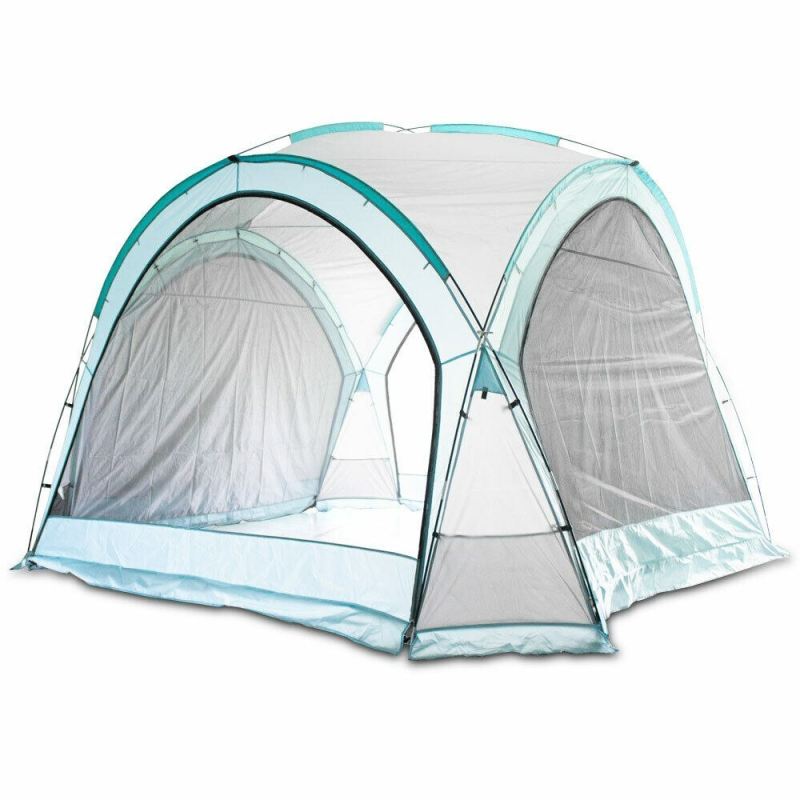 namiot domek ogrodowy 3.5x3.5m błękitny UV ściany moskitiera - obrazek 11