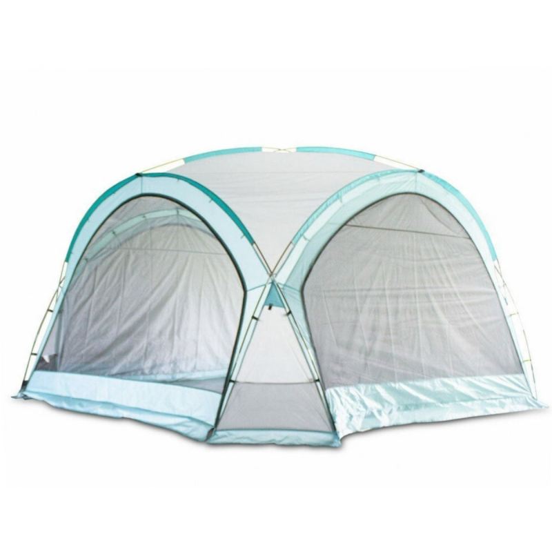 namiot domek ogrodowy 3.5x3.5m błękitny UV ściany moskitiera - obrazek 15