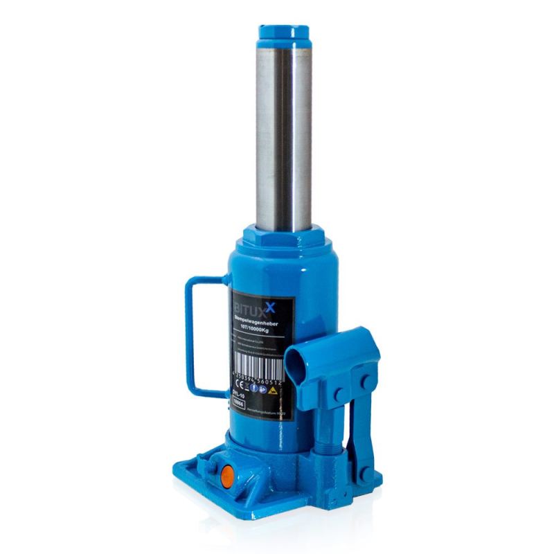 podnośnik hydrauliczny 10t tłokowy butelkowy 205 335 mm stalowy kompaktowy - obrazek 5