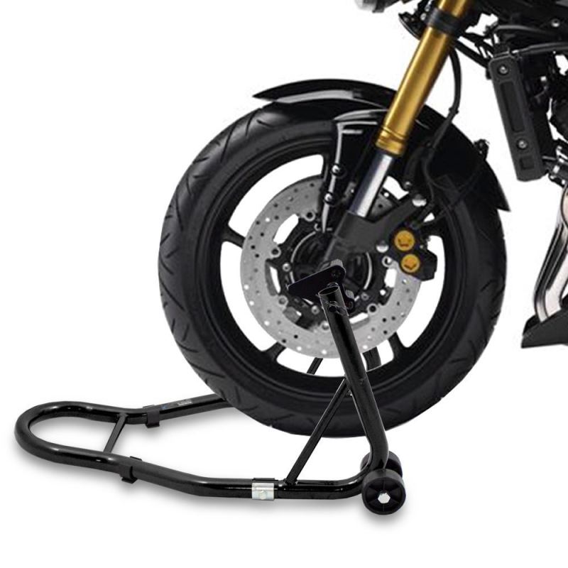 stojak motocyklowy przedniego koła czarny stalowy 250kg CERTYFIKOWANY - obrazek 6