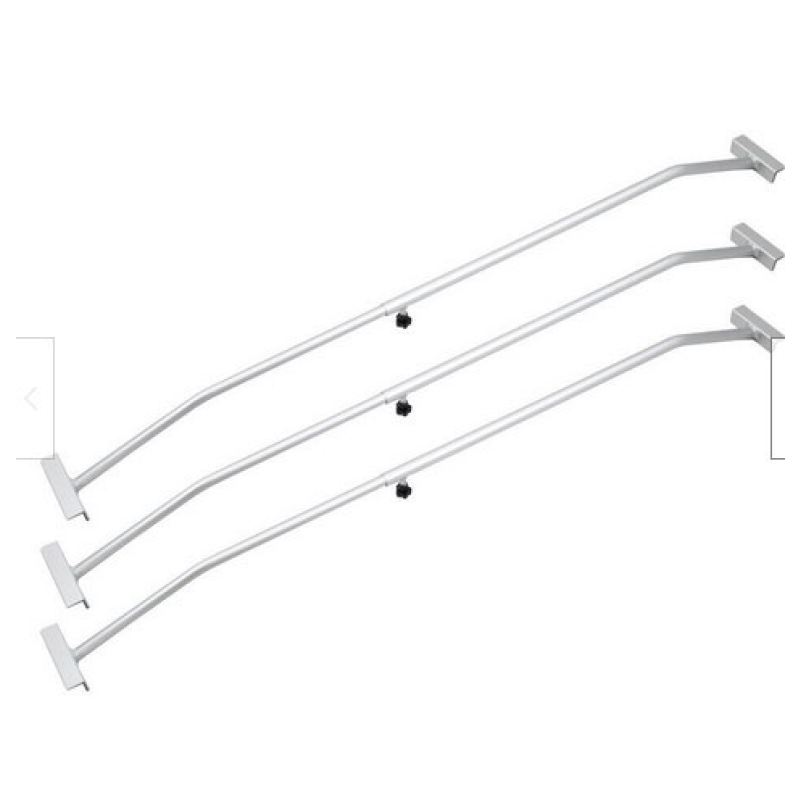 3 wsporniki do plandeki aluminiowe regulowane 140–210 cm płaskie przyczepa