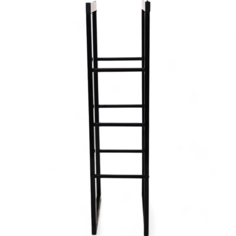 stojak na drewno kominkowe stalowy czarny 100 cm NOWOCZESNY - obrazek 6