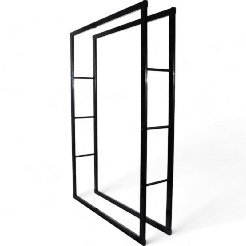 Stojak na Drewno Kominkowe Bituxx Stalowy Nowoczesny Design 150cm - obrazek 6