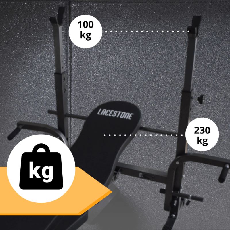 ławka do ćwiczeń treningowych regulowana składana na klatkę nogi biceps - obrazek 3