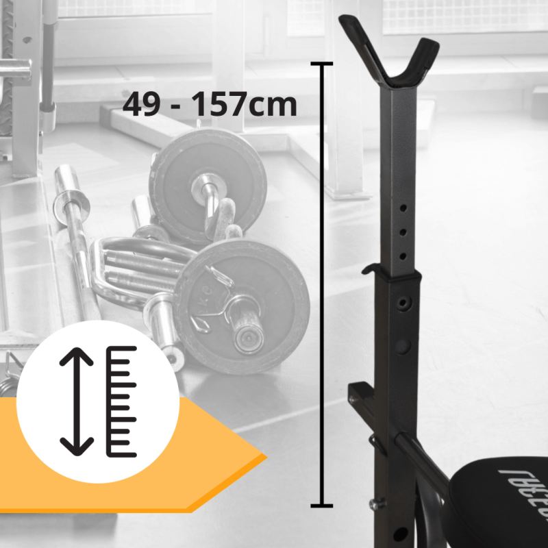 ławka do ćwiczeń treningowych regulowana składana na klatkę nogi biceps - obrazek 8
