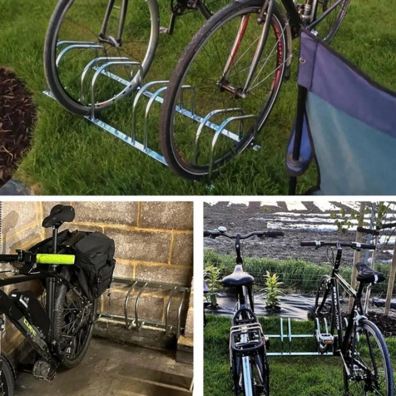 stojak na 10 rowerów bituxx ocynkowany ścienny podłogowy odporny na korozję - obrazek 9