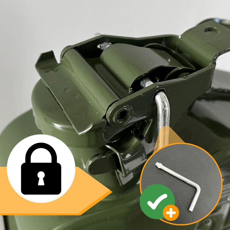 kanister metalowy 10l bituxx na paliwo stihl kompatybilny atestowany CE - obrazek 3