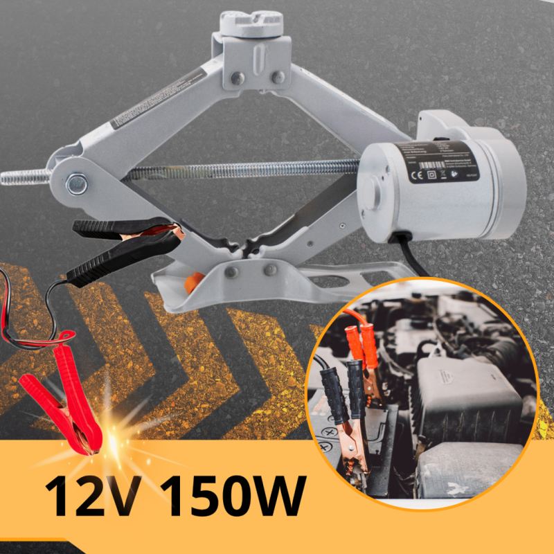 Elektryczny podnośnik samochodowy 2T 12V z pilotem wys. 12-35cm lekki 4.3kg - obrazek 6