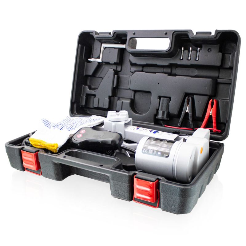 Elektryczny podnośnik samochodowy 2T 12V z pilotem wys. 12-35cm lekki 4.3kg - obrazek 10