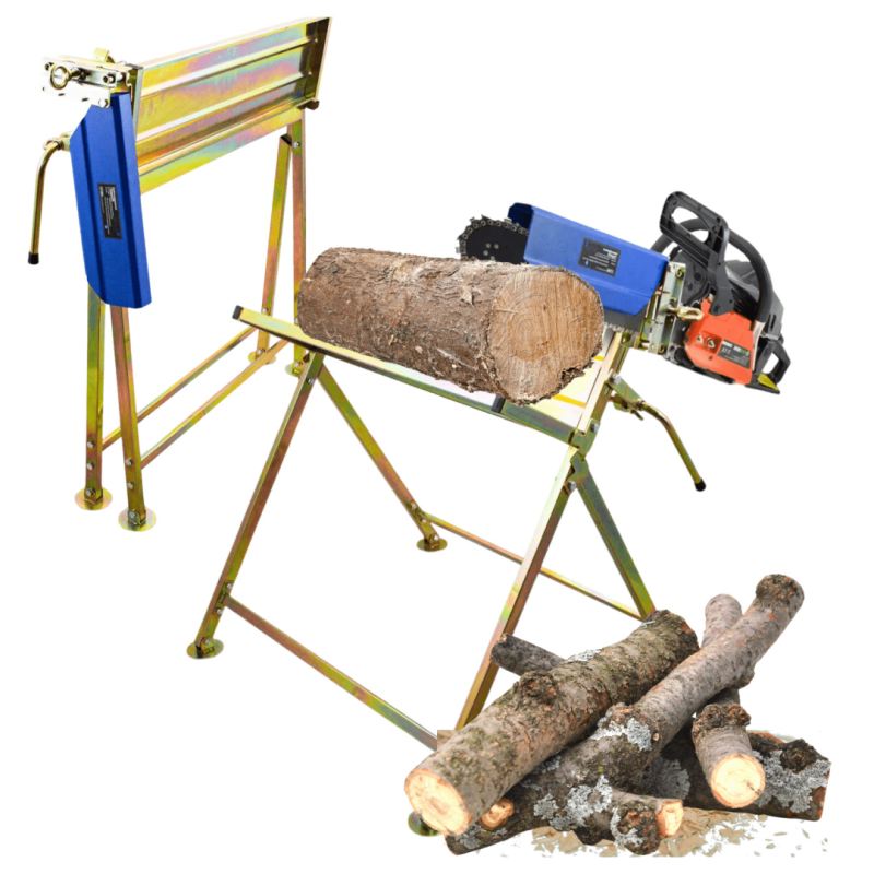 Stojak do cięcia drewna Koziołek do drewna z uchwytem na piłę 45cm 120kg - obrazek 9