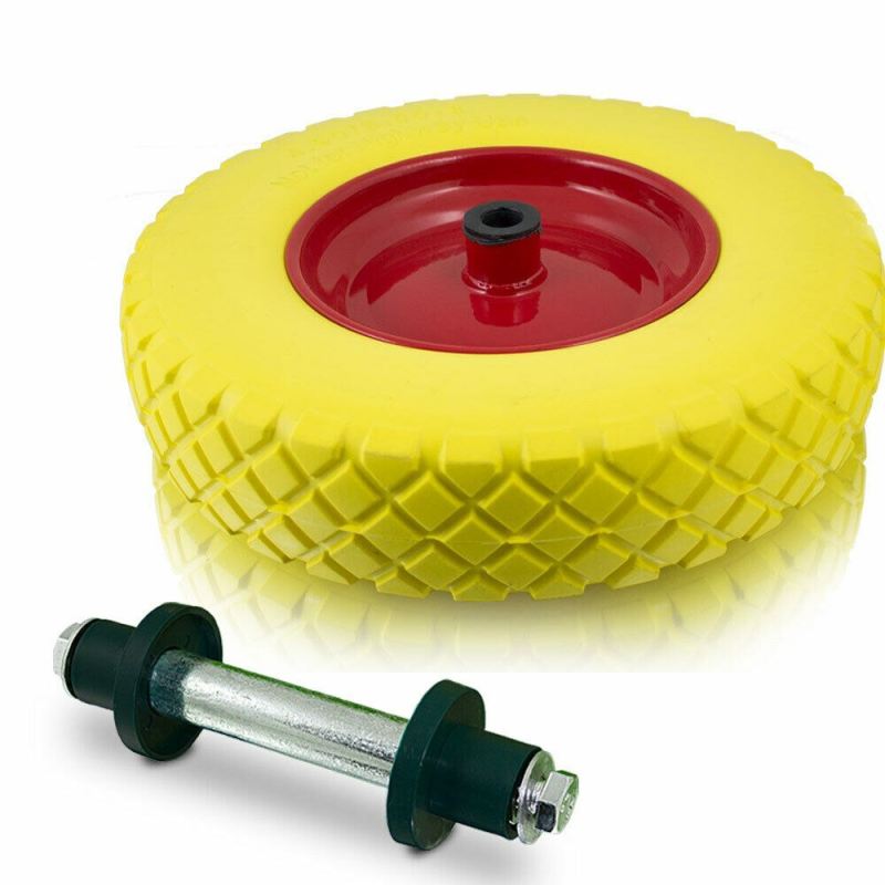 taczka budowlana 100l 250kg stal ocynkowana koło pu pełne wytrzymała - obrazek 5