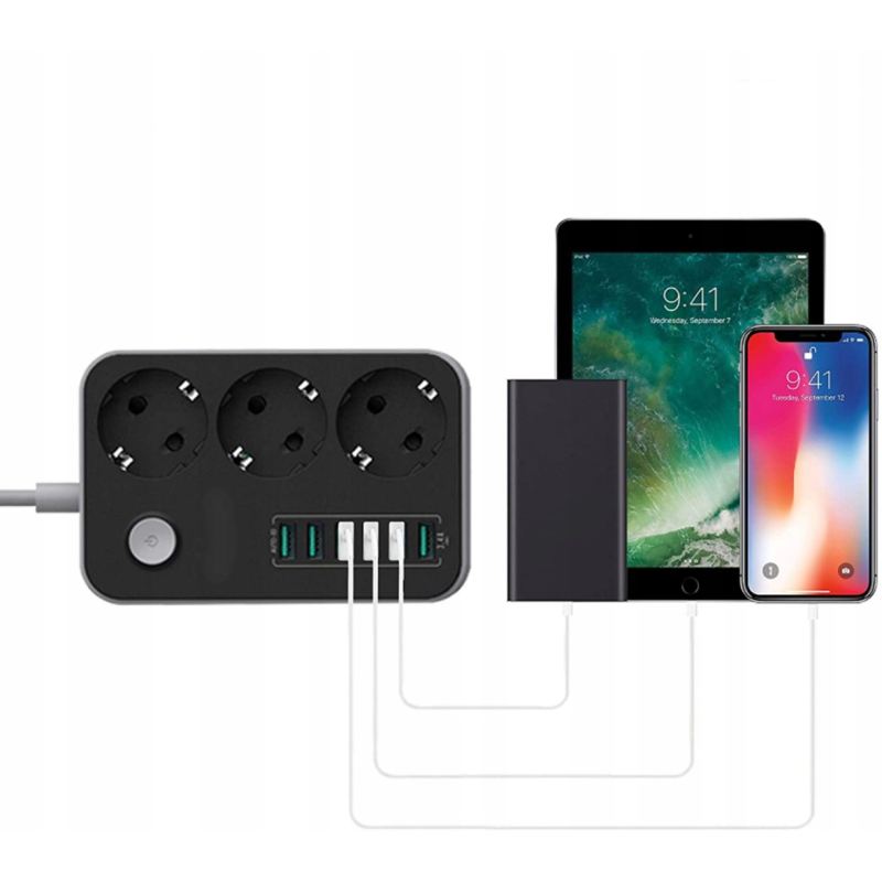 Przedłużacz 3g + 6 usb - obrazek 11