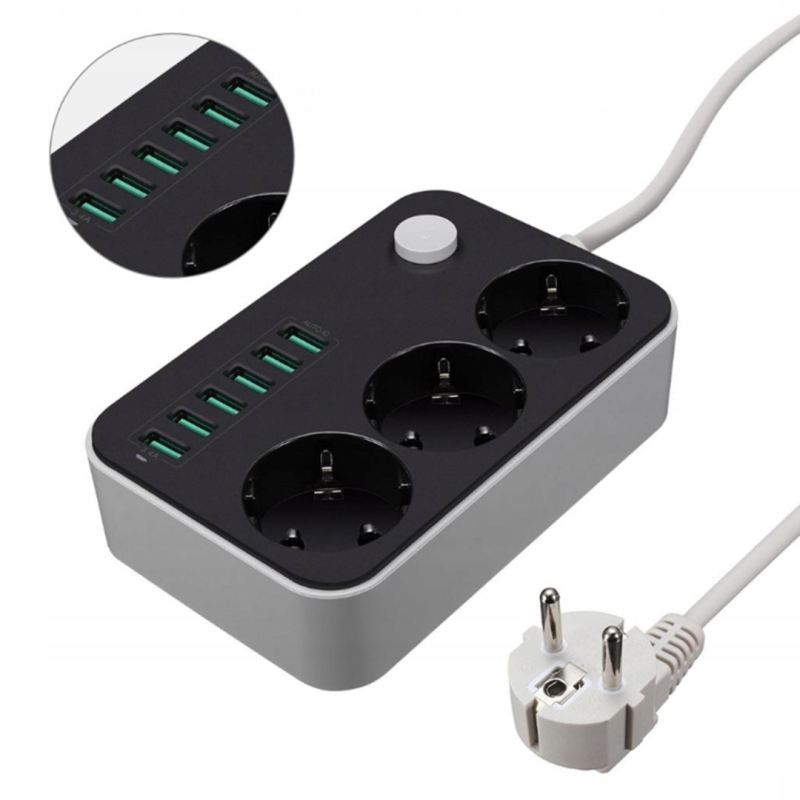 Przedłużacz 3g + 6 usb - obrazek 7