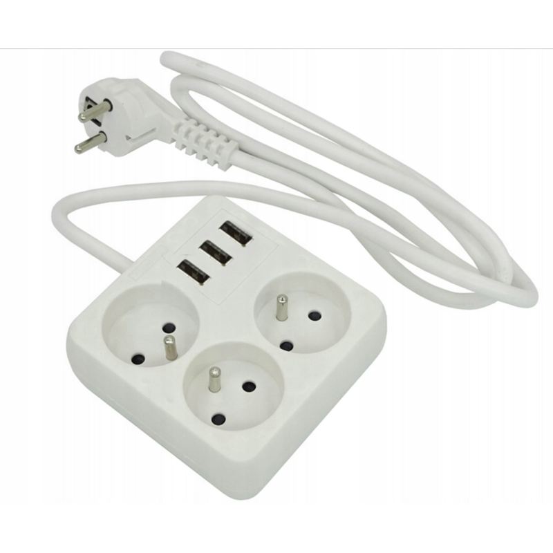 Przedłużacz 3g + 3 usb 2m - obrazek 2