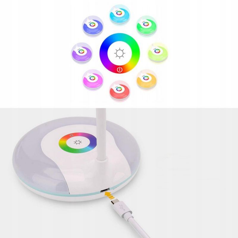 Lampka biurkowa rgb mała - obrazek 6