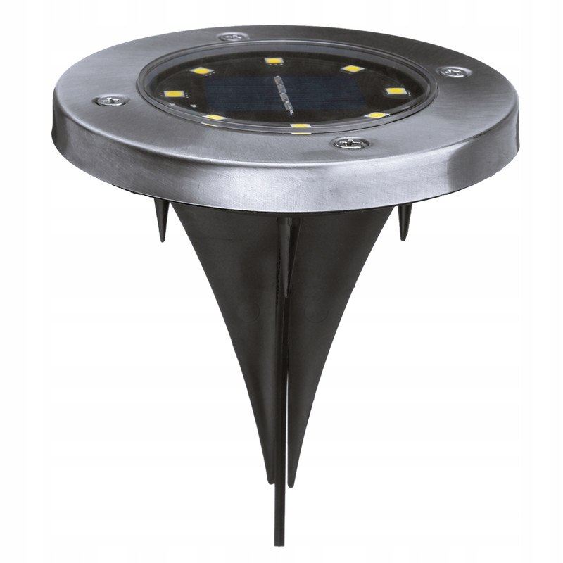 Lampki ogrodowe solar dysk rgb 8 led - obrazek 11