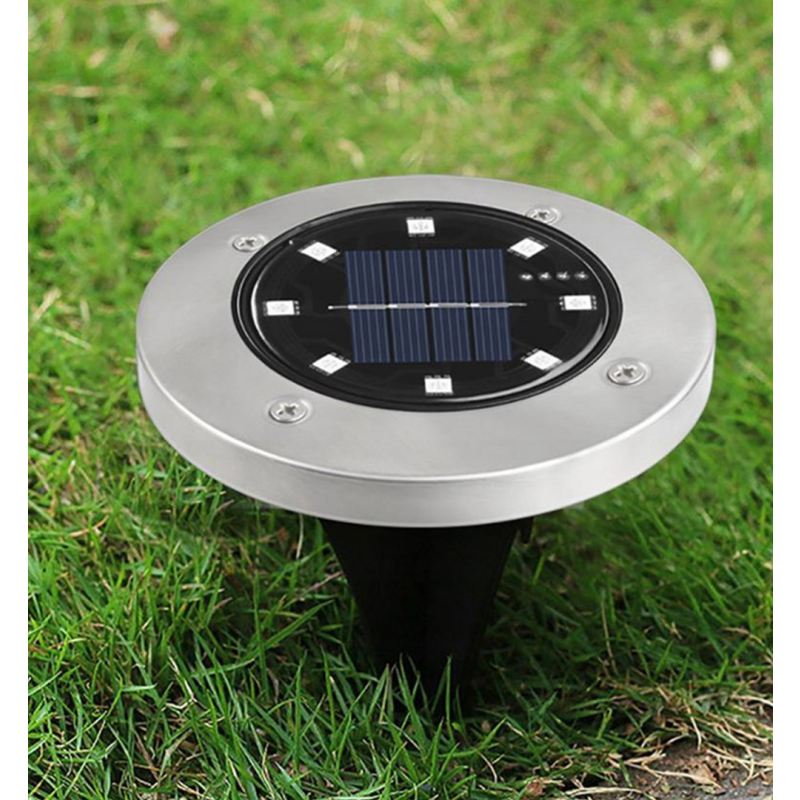 Lampki ogrodowe solar dysk 8 led - obrazek 6