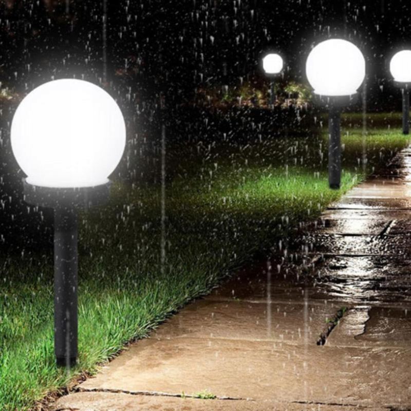 Lampki ogrodowe solar wbijana kula 10 cm - obrazek 4