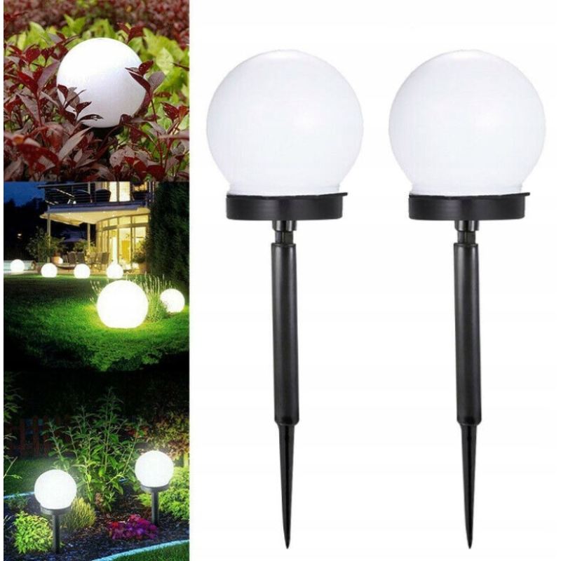 Lampki ogrodowe solar wbijana kula 10 cm - obrazek 6