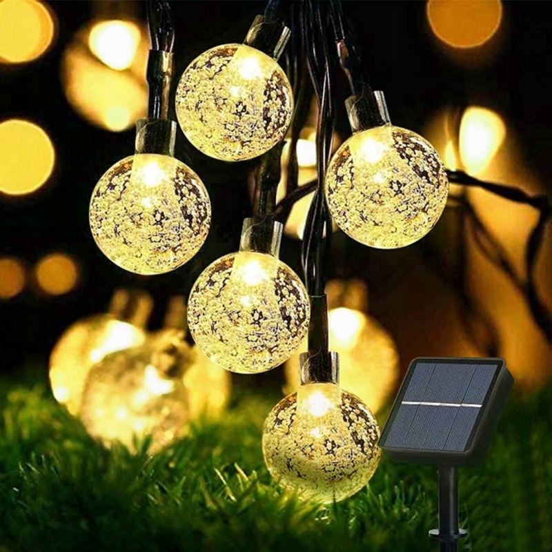 Lampki ogrodowe solar kulki 50led/5m ww - obrazek 2