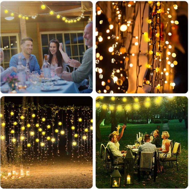 Lampki ogrodowe solar kulki 50led/5m ww - obrazek 11
