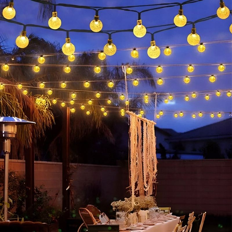 Lampki ogrodowe solar kulki 50led/5m ww - obrazek 14