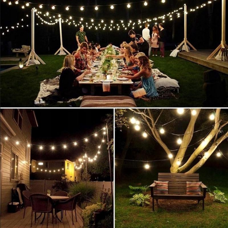 Lampki ogrodowe solar kulki 50led/5m ww - obrazek 3