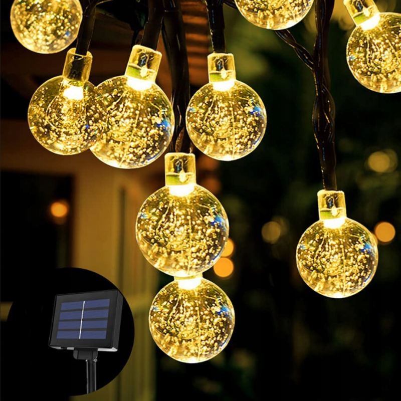 Lampki ogrodowe solar kulki 50led/5m ww - obrazek 6