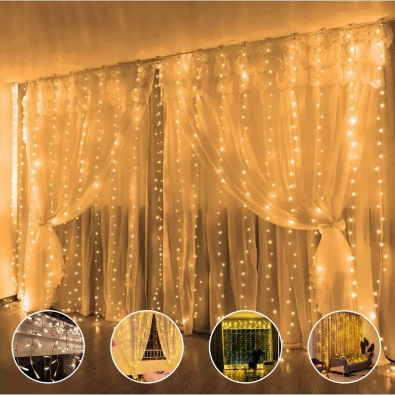 Kurtyna 200 led usb + pilot ww - obrazek 4