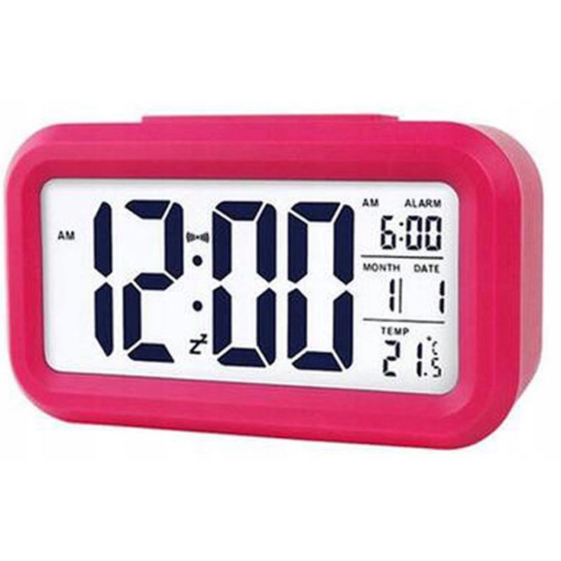 Budzik zegar cyfrowy zegarek elektroniczny led termometr kalendarz alarm - obrazek 12