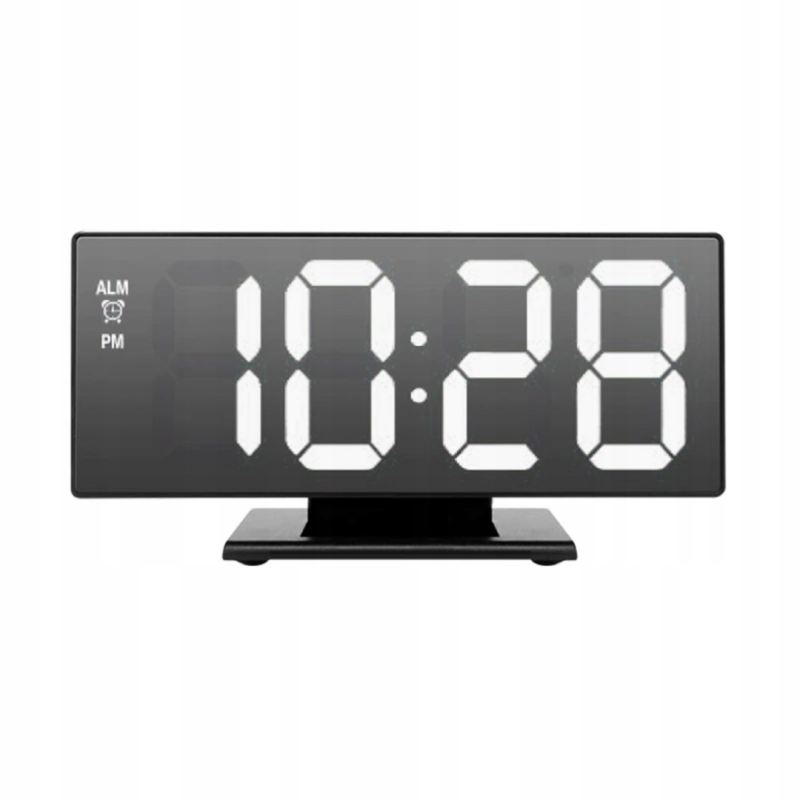 Zegar budzik led lustro - obrazek 7