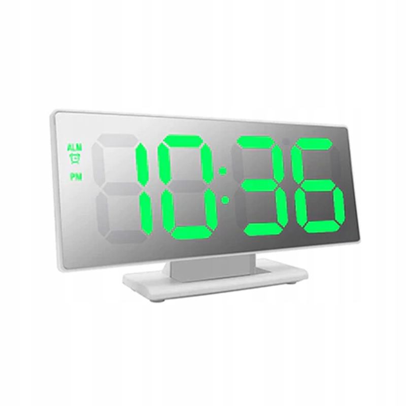 Zegar budzik led lustro - obrazek 8