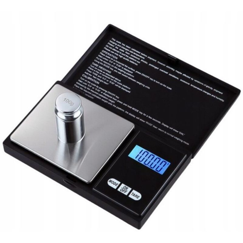 Waga jubilerska 500g x 0,01g czarna prof. - obrazek 3