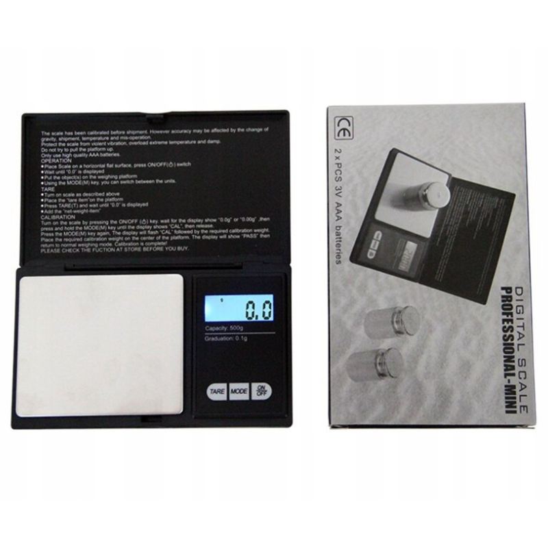 Waga jubilerska 500g x 0,01g czarna prof. - obrazek 6